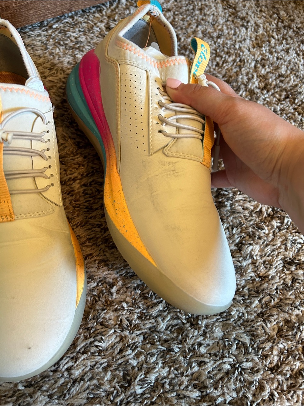 Clove Nursing Shoes Sneakers Rainbow Sole Healthcare Work 10 - Picture 4 of 8